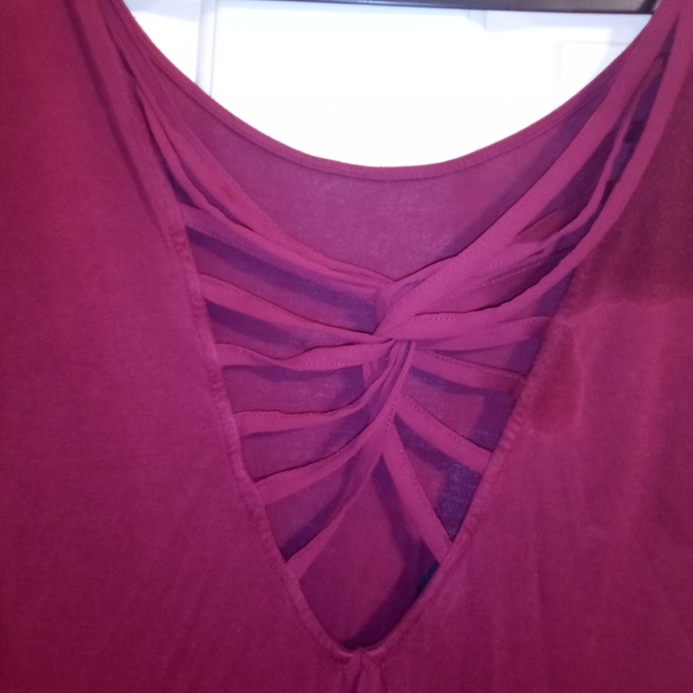 Torrid Whimsigoth Boho Goth Romantic Gothic Psy Trance Sheer Blouse Size OX - Picture 5 of 5